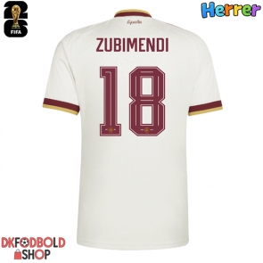 Spanien Martin Zubimendi #18 Udebanetrøje VM 2026 Kort ærmer